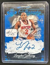 2015-16 Panini Court Kings Langston Galloway Calligraphy Sapphire Auto #/25