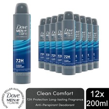 12xDove Anti-Perspirant Men+Care Advanced Clean Comfort 72H Protection Deo,200ml