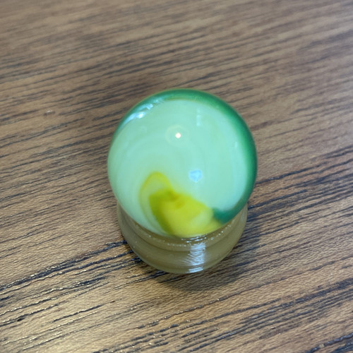 Akro Agate Green and Yellow Popeye Corkscrew Marble .69” Canicas Family Fun - Bild 7 von 10