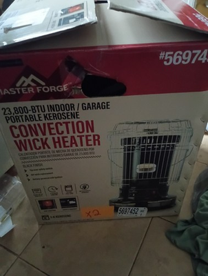 #ad Master Forge 23800 BTU Kerosene Convection Heater Open Box Indoor Garage $134.99