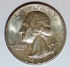 1961 D Washington Quarter 25c BU   [[[B400