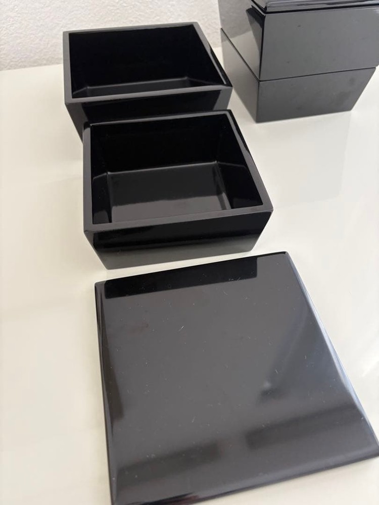 Jubako Bento Box Japanese Set of 2 trapezoidal inserts Jubako Bento Box Japanese Set of 2 trapezoidal inserts