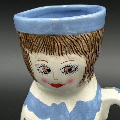 Susan Paley Ganz Hand Painted "Doris Decaf" Ceramic Mug Vase Whimsical and Fun - Picture 3 of 11