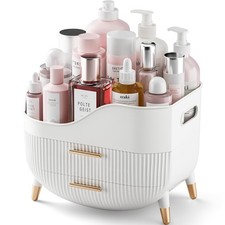 Makeup Organizer with Drawers - Skincare Storage Box for Vanity Dresser