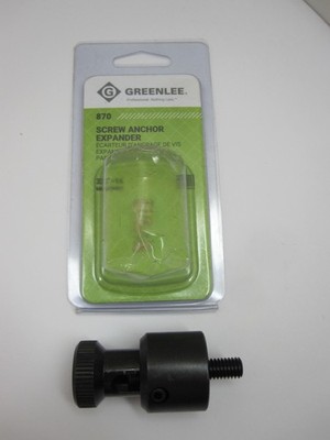 Greenlee 870 Screw Anchor Expander Caulking Anchor 3/8-16 Lead Set CMU Block