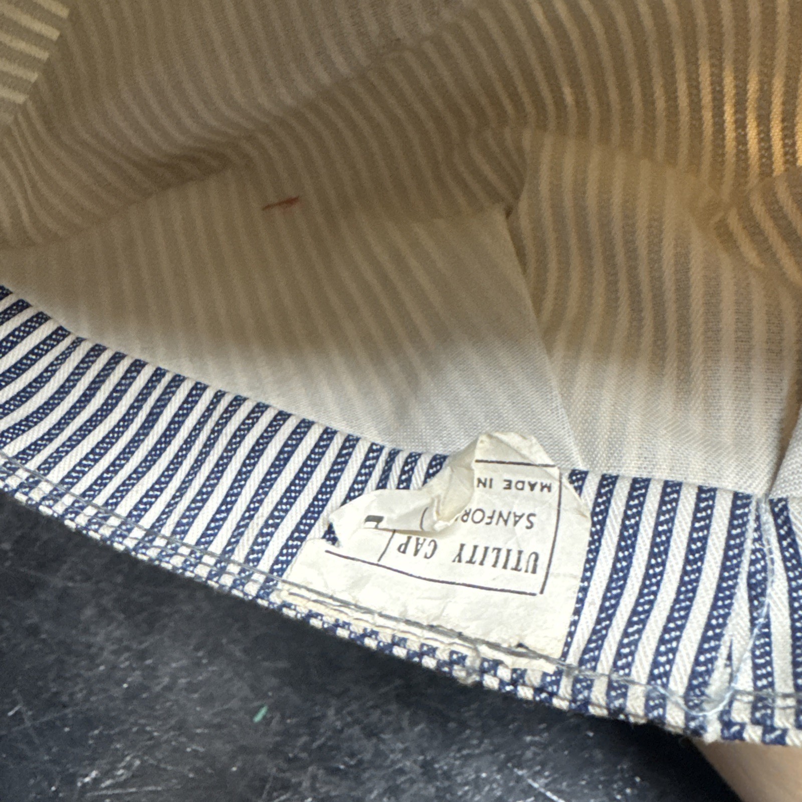 Train Conductor  Striped Engineer Cap Landisville… - image 5