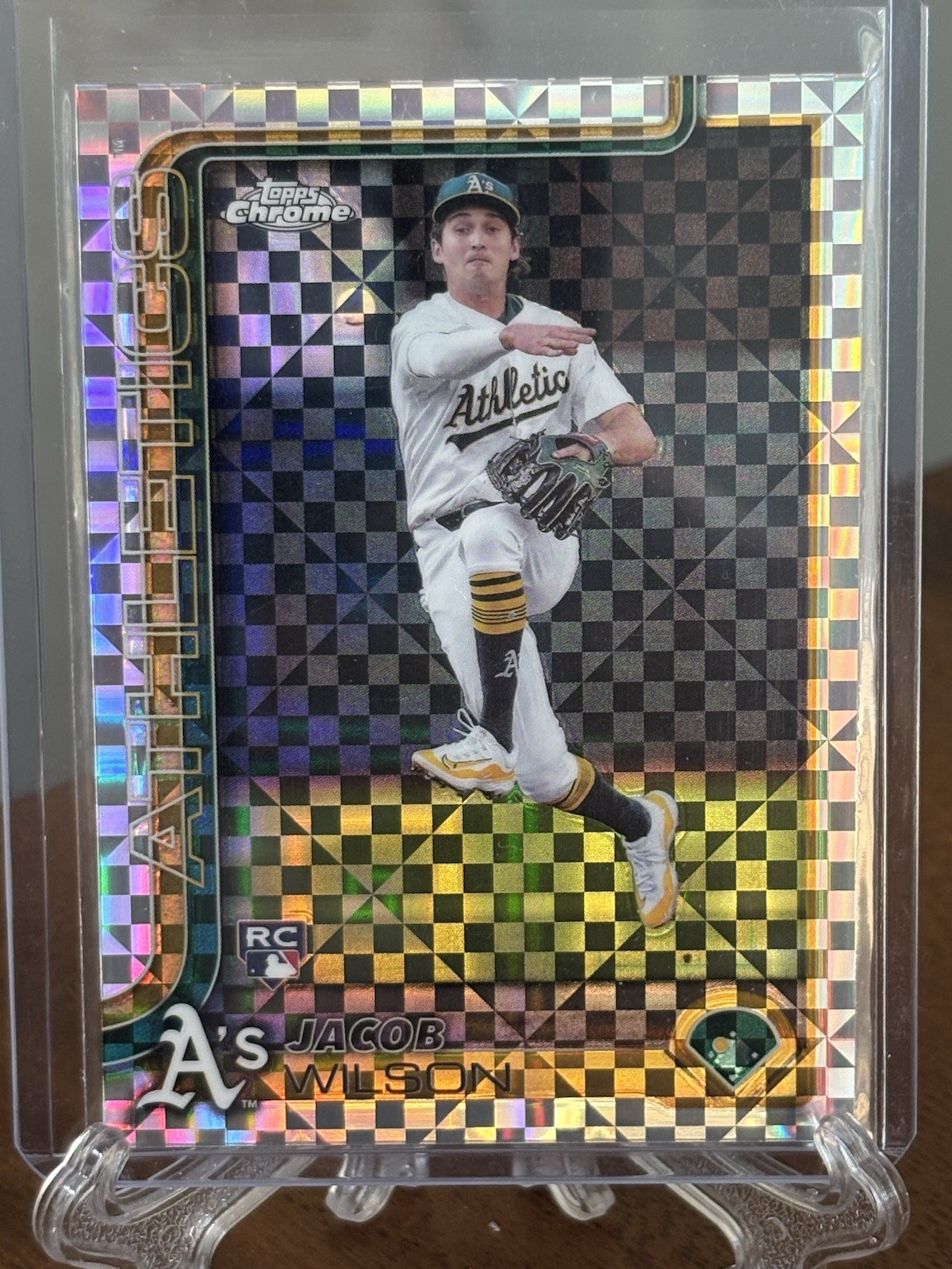 2025 Topps Chrome - Jacob Wilson #96 X-Fractor (RC)