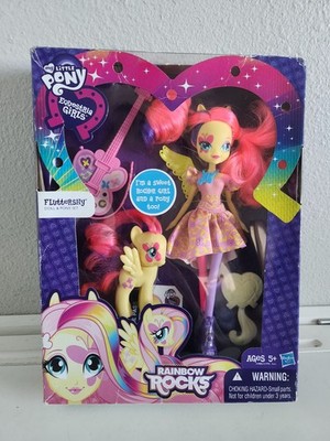 My Little Pony Equestria Girls Rainbow Rocks Fluttershy Doll & Pony Set |  eBay