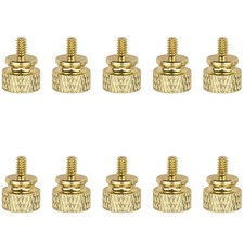 6 -32 Anodized Aluminum Thumbscrews, Computer Case Thumbscrews, Thumb Screws, 10