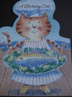 UNUSED 1997 vintage greeting card Kathy Weber BIRTHDAY w Creole Fish Stew Recipe — photo 2