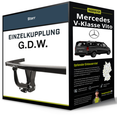 Starre Anhängerkupplung für MERCEDES V-Klasse Vito 06.2014-jetzt Typ W447 G.D.W.