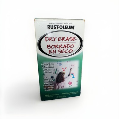 Rust-Oleum Dry Erase Paint Kit 27oz White Finish For Daycares, Classrooms & More