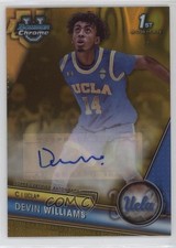 2023 Bowman U Chrome Prospect Gold Lava Refractor 18/50 Devin Williams Auto 0z0v