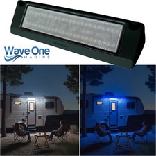Wave One Marine 9" LED DUAL COLOR (Black) Porch Patio Angle Light | RV Trailer