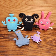 Ugly Doll 5 Plush Lot Niimah Turny Burny Fea Bea Wippy Uglybot Collectible Toys
