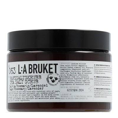 L:A Bruket - Cleansing 063 Sea Salt Scrub Sage/Rosemary/Lavender 420g
