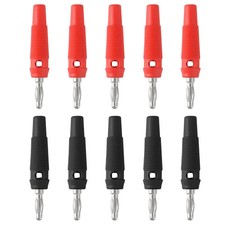 10Pcs 32A High Current Screw Type 4mm Banana Plugs Male Stackable Connector Spea