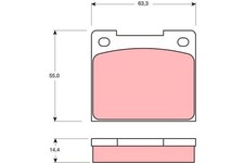 Plaquette de frein Lancia FLAVIA