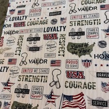 Patriotic Stars  Stripes Table Runner HANDMADE NEW