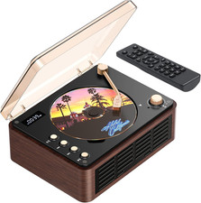 CD Player with Speaker, Retro Portable CD Players for Home with Bluetooth, Hi-Fi