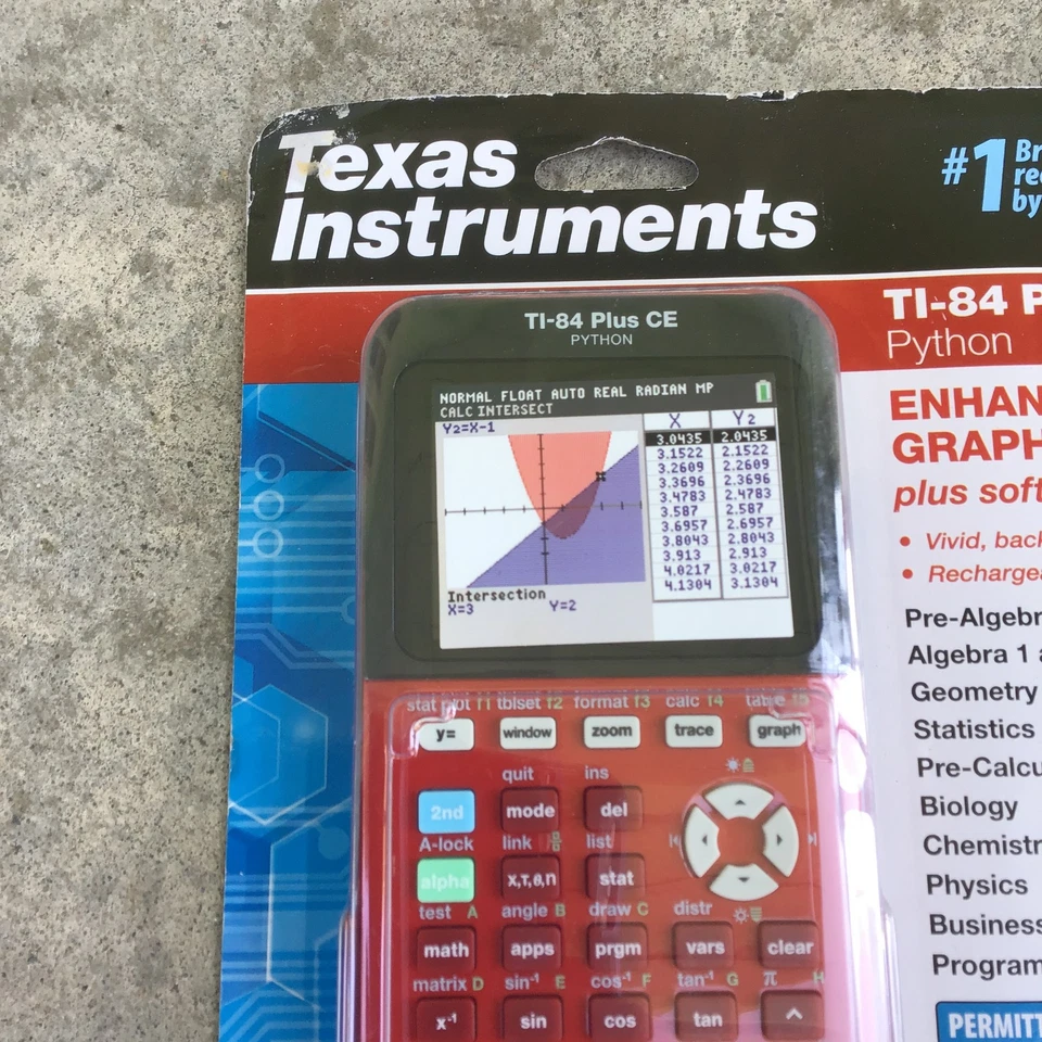 Texas Instruments TI-84 Plus CE Python Graphing Calculator Radical Red - Image 2 of 4