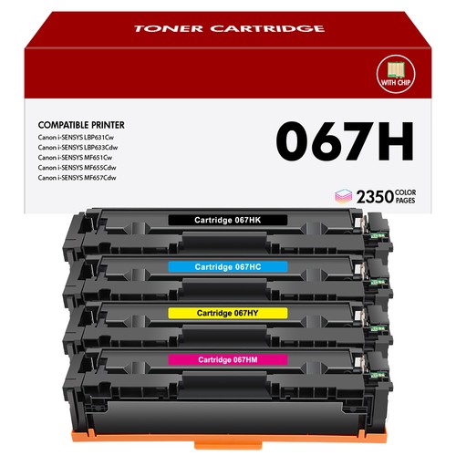 Canon 067H Toner Jaune Haute Capacit&eacute; 2350 Pages Pour I-SENSYS MF651Cw MF655Cdw MF657Cdw
