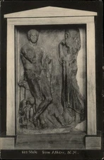 Stele Athens Greece vintage postcard r170