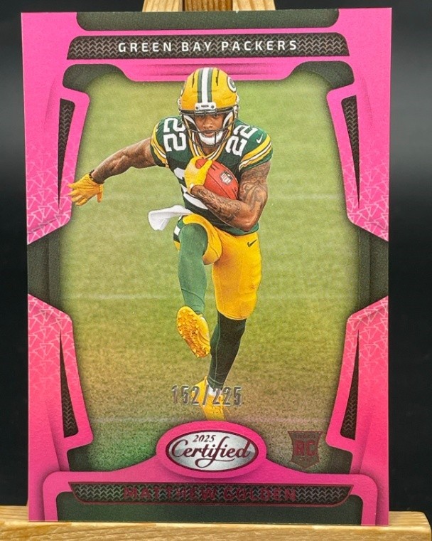 Matthew Golden 2025 Panini NFL Certified Base Pink 152/225 #116