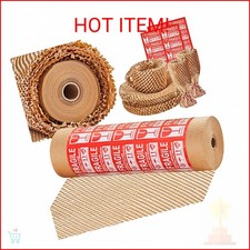 JARLINK Honeycomb Packing Paper, 12 * 200' Packing Wrap for Packing/Shipping/Mov