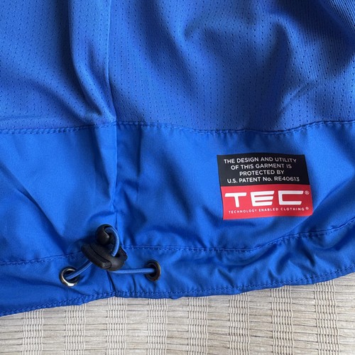SCOTTeVEST Pack Windbreaker TEC Jacket Mens XL Blue Hooded Travel Pockets Coat - Picture 12 of 16