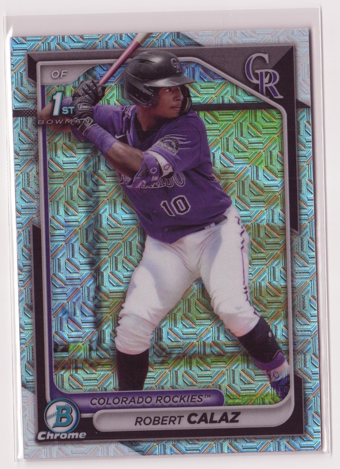 2024 Bowman Chrome Prospects Robert Calaz #BCP-131 Mojo Refractor RC 1st Bowman