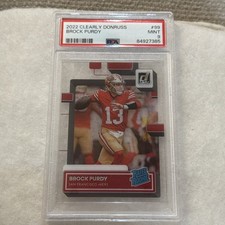 Brock Purdy 2022 Clearly Donruss #99 Psa Mint 9