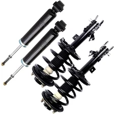 Front Complete Struts With Springs + 2 Rear Shocks Fits 04-09 Nissan Quest