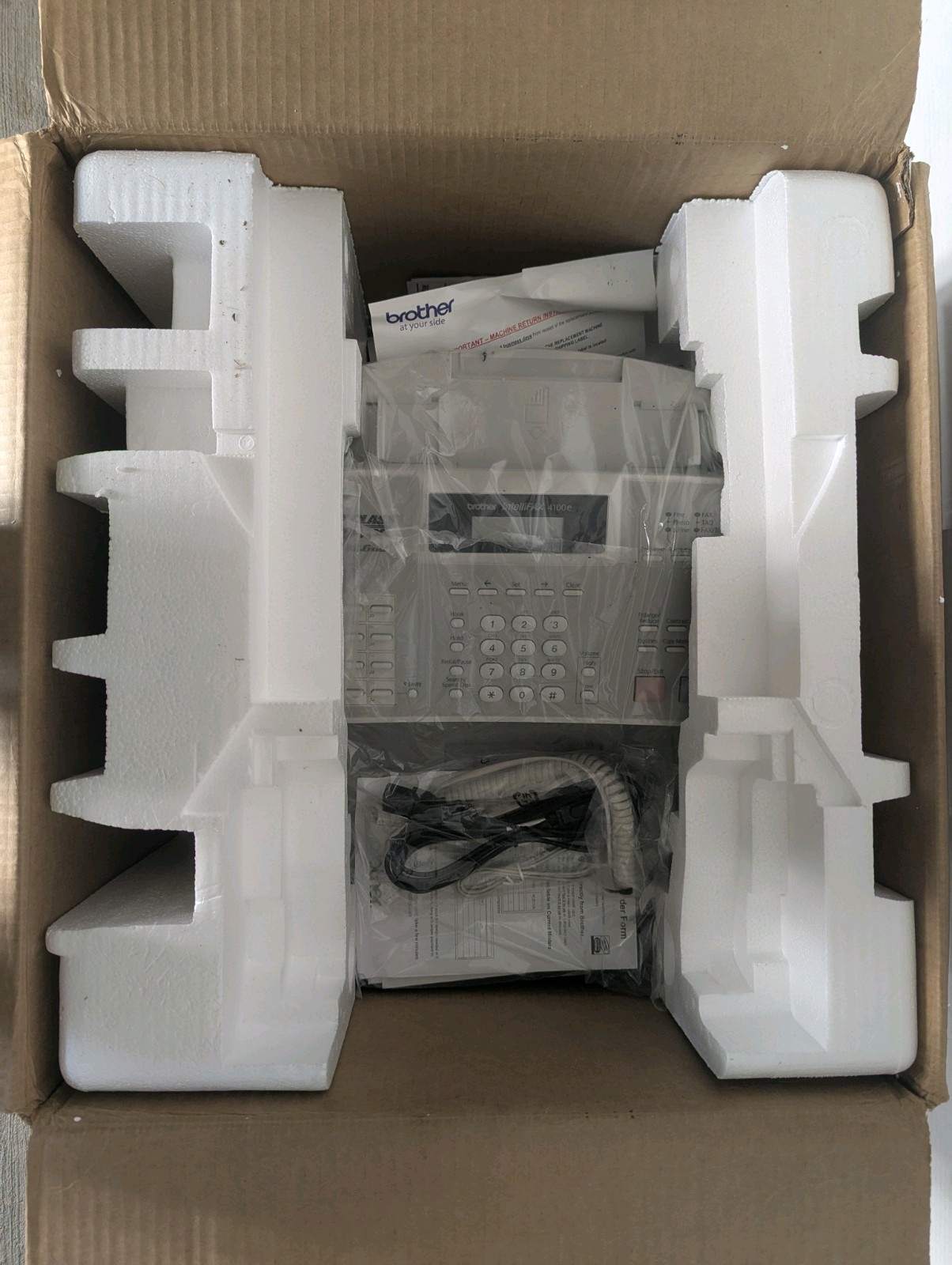 Brother IntelliFax 4100e Laser Fax Printer Copier super g3 33.6