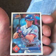 Donruss 1992 Tim Laker #440 Montreal Expos MLB Rated Rookie Baseball Card. rookie card picture