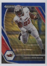 2021 Panini Prizm Draft Picks Blue Wave Prizm 105/249 James Robinson #86 0ud4