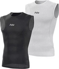 2PC Mens Sleeveless Cool Mesh Base Layer Lightweight Running fitness Cycling Top