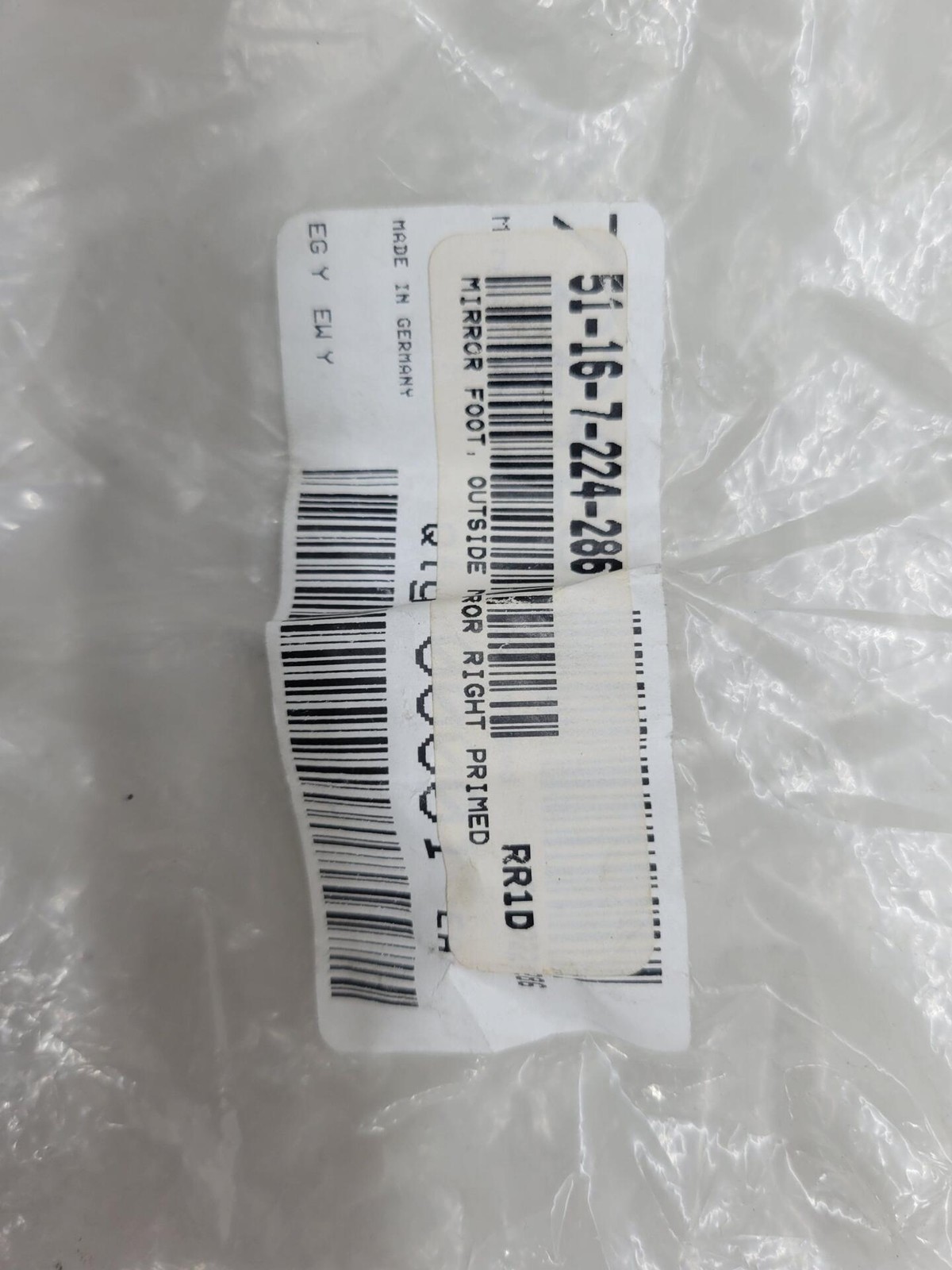 Rolls Royce Mirror Foot, Outside Mirror Right Primed 51167224286