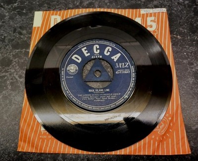 Lonnie Donegan Skiffle Group ''Rock Island Line ''7''(1956)Decca FJ10647 VGC