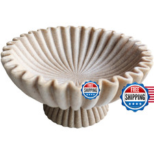 ARTRHYT 10" Large Decorative Bowl decor, Scalloped Bowls for Modern Home Decor,R