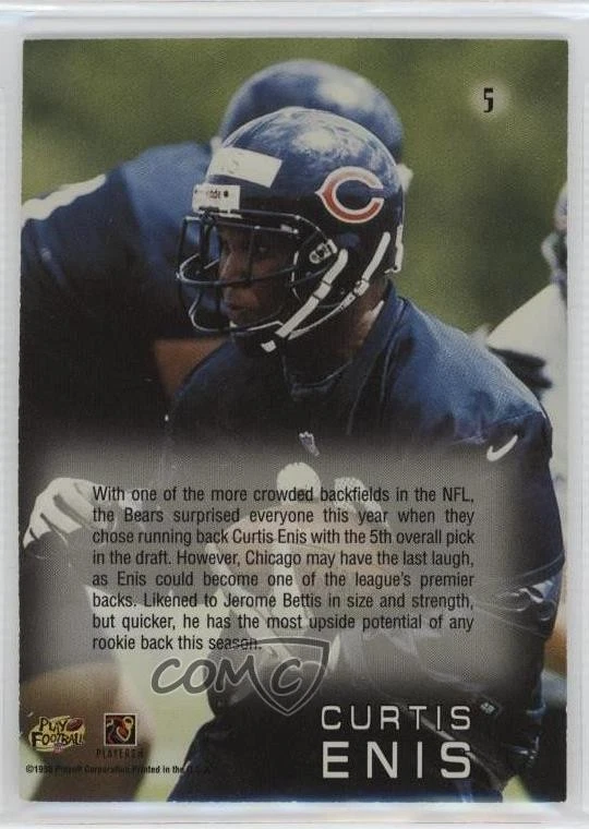 1998 Playoff Absolute SSD Draft Picks Curtis Enis #5 Rookie RC - Image 2 of 2