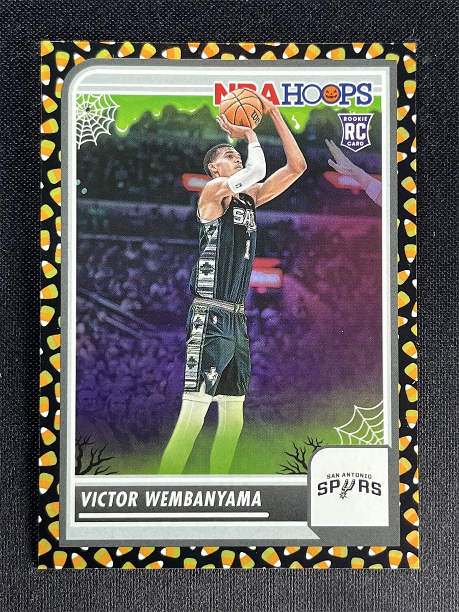2023-24 Haunted NBA Hoops Victor Wembanyama #108 Candy Corn RC Case Hit SSP