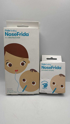 Fridababy NoseFrida SnotSucker Set mit 44 Hygienefiltern Baby Nasensauger