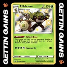 Rillaboom - SV006/SV122 - Baby Shiny - Shining Fates - Pokemon Card - NM/M