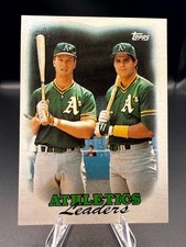 1988 Topps - Team Leaders Mark McGwire, Jose Canseco #759