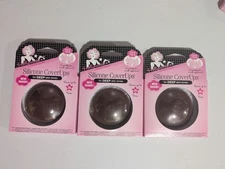 (3 Sets) Hollywood Fashion Secrets Silicone CoverUps Dark Shade, 25 Uses Each