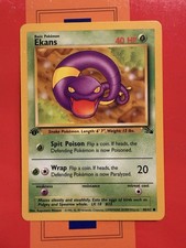 ekans pokemon card value 2000 Rocket 56 PSA 9 Graded [Fighting] x2 Retreat Cost Ekans [1st Edition] #46 Prices