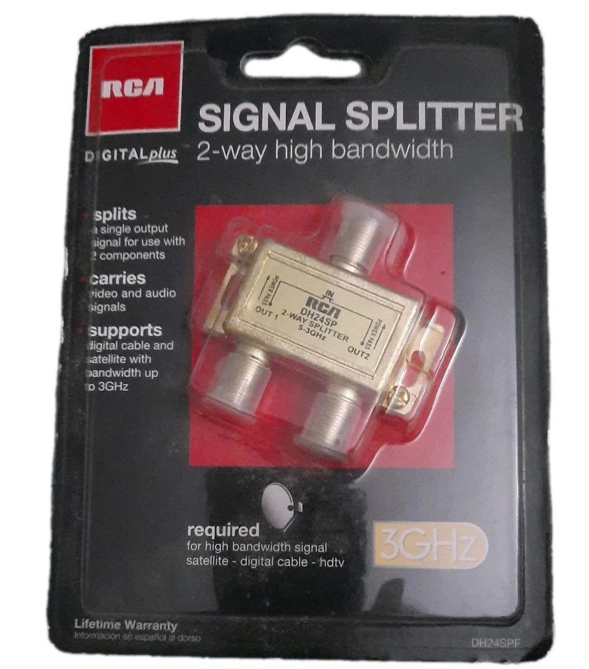 2 2-way single splitters (RCA & GE) - Image 2 of 4