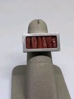 Vintage Modernist LoR Coral Silver Rectangular Top Unusual Ring Size 6.5