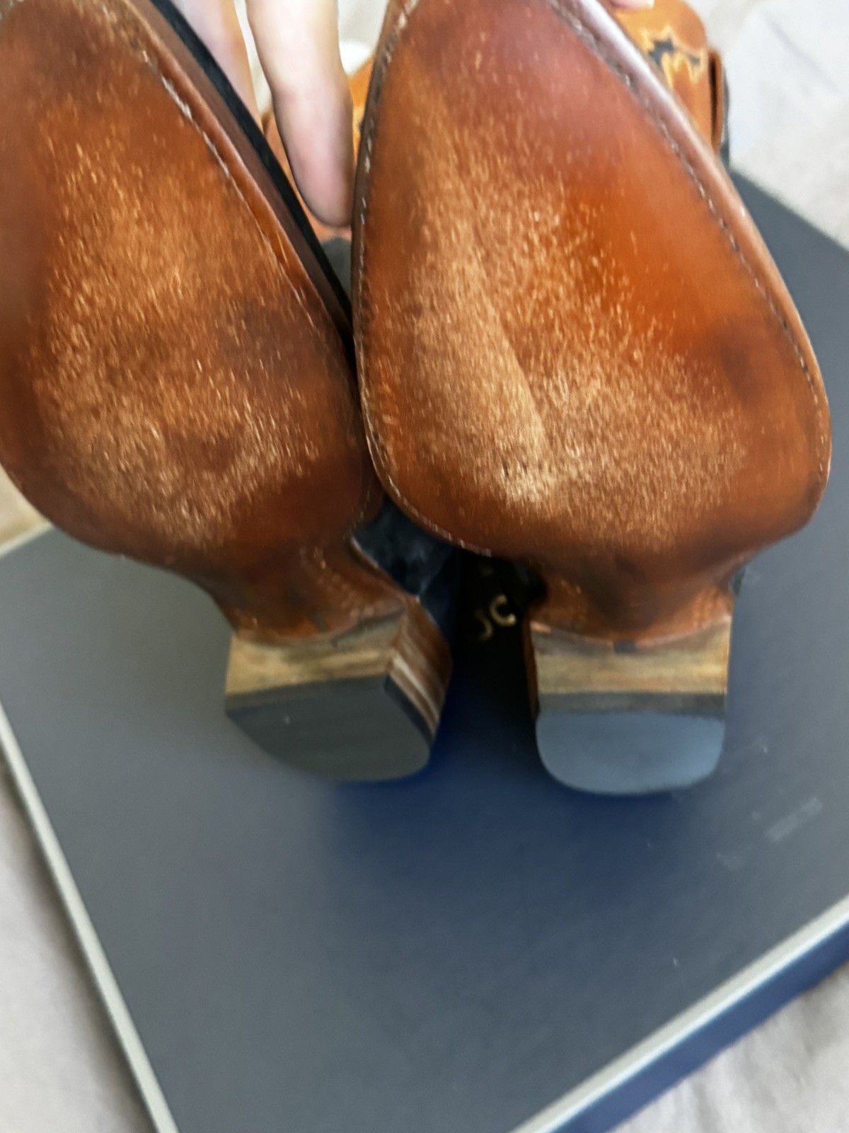 Lucchese Classics Exotic Hippo Cowboy Boots Mens 13.5 D •• L1422.54 image 8